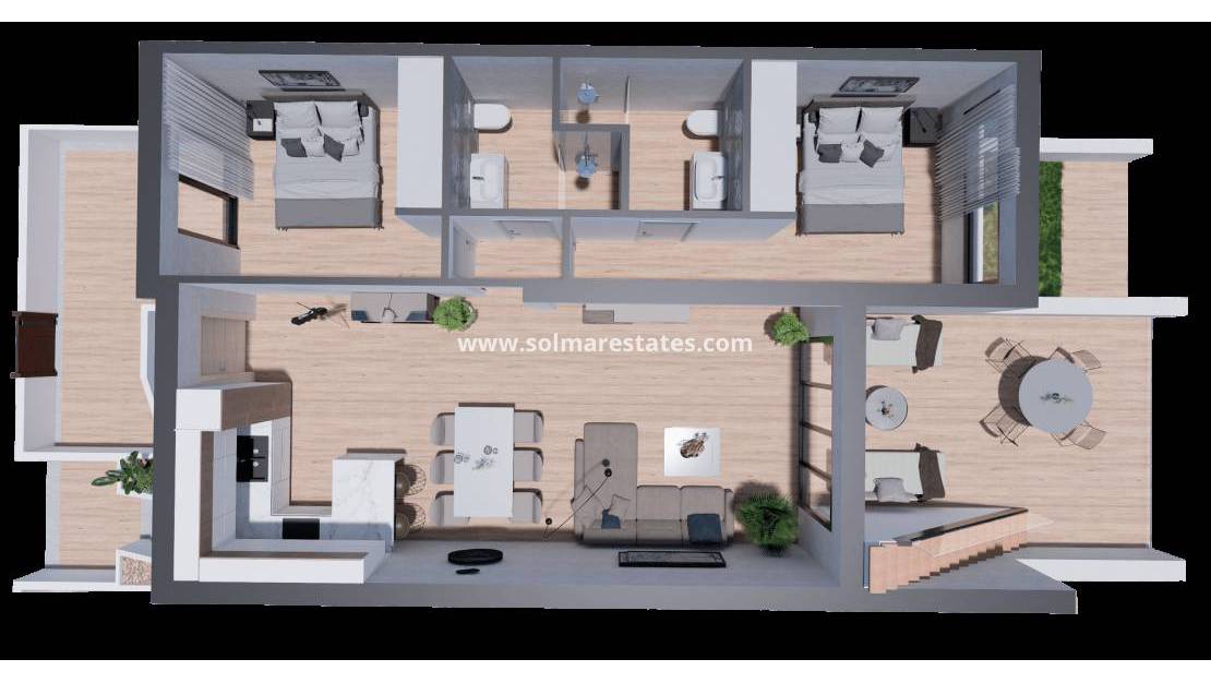 Nieuw gebouw - Appartement - Los Balcones - Nalia Resort