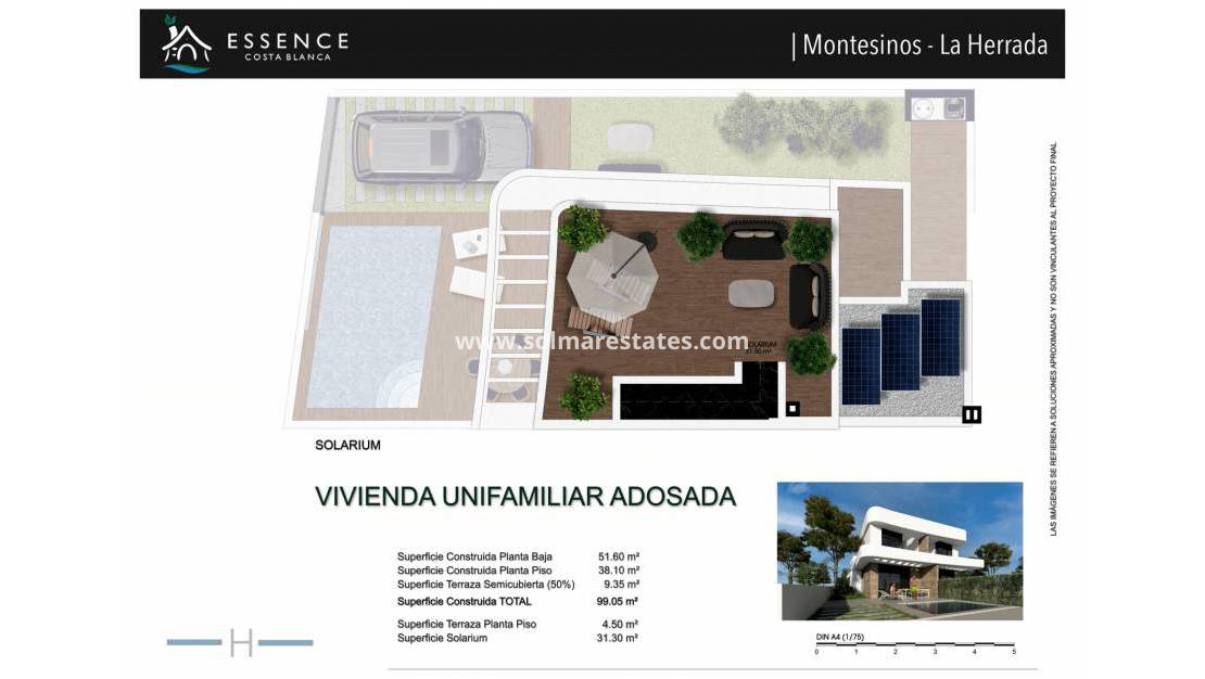 Nueva construcción  - Casa adosada - Los Montesinos - Res. Essence